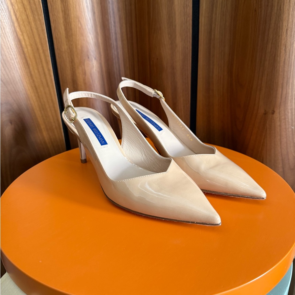 Stuart Whitman Edith 70 Nude Slingback